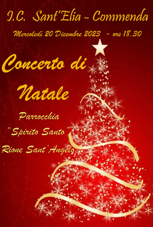 CONCERTO DI NATALE – Scuola Secondaria di I grado – Parrocchia Santo Spirito, mercoledì 20 dicembre 2023 ore 18.30