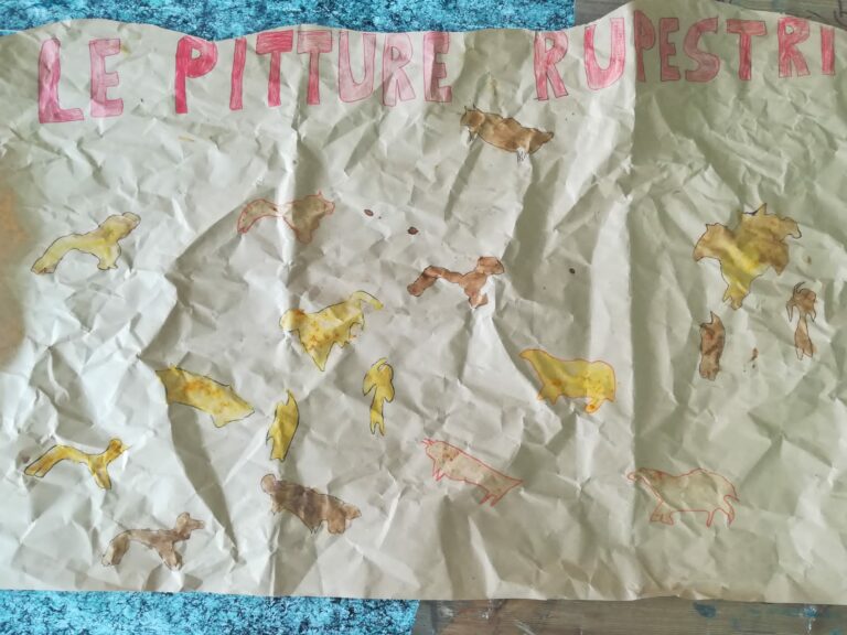 Laboratorio di pittura rupestre – 3^D Scuola Primaria Crudomonte