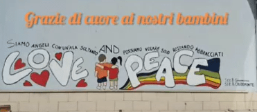 IMMAGIN-ARTI LA PACE- MURALE CINQUENNI – S. I. PLESSI GIOVANNI XXIII E CRUDOMONTE