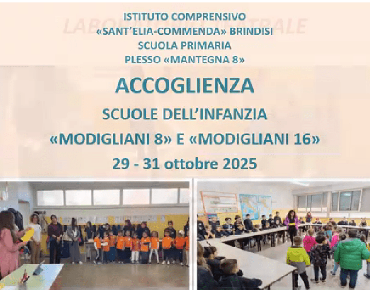 Continuità Scuola Primaria Mantegna 8 – Scuola dell’Infanzia plessi Modigliani 8 e Modigliani 16